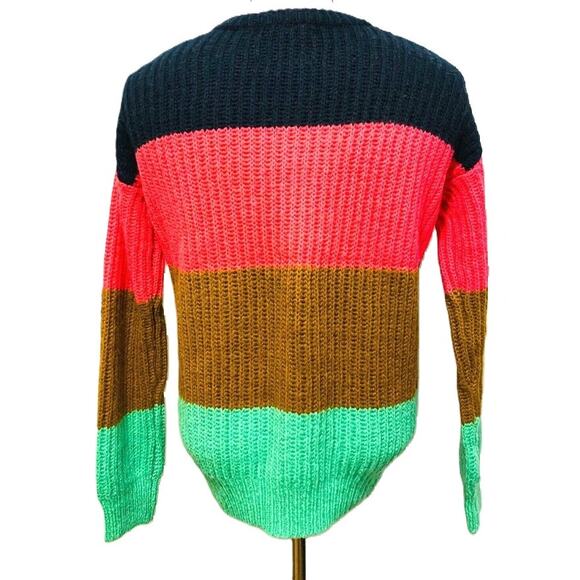 Bienvenue Maison Scotch & Soda Pullover Stripe Sweater Sz Small in Multi NWT - Picture 2 of 6